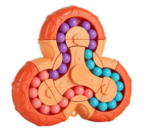 Magical Bean Spinner Puzzle Toy – Multicolor Fidget Brain Teaser for Kids – Fun Learning Toy for Anxiety Relief & Motor Skill Development